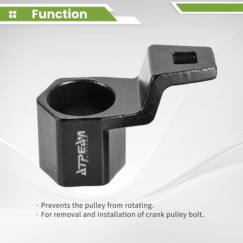 ATP 50mm Cranks Crankshaft Pulley Removal Wrench Holder Tool Remover and Installer Socket Wrench Removal Holding Spanner kit Compatible with Honda and Acura Engines - Image 5